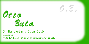 otto bula business card