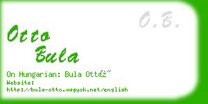 otto bula business card